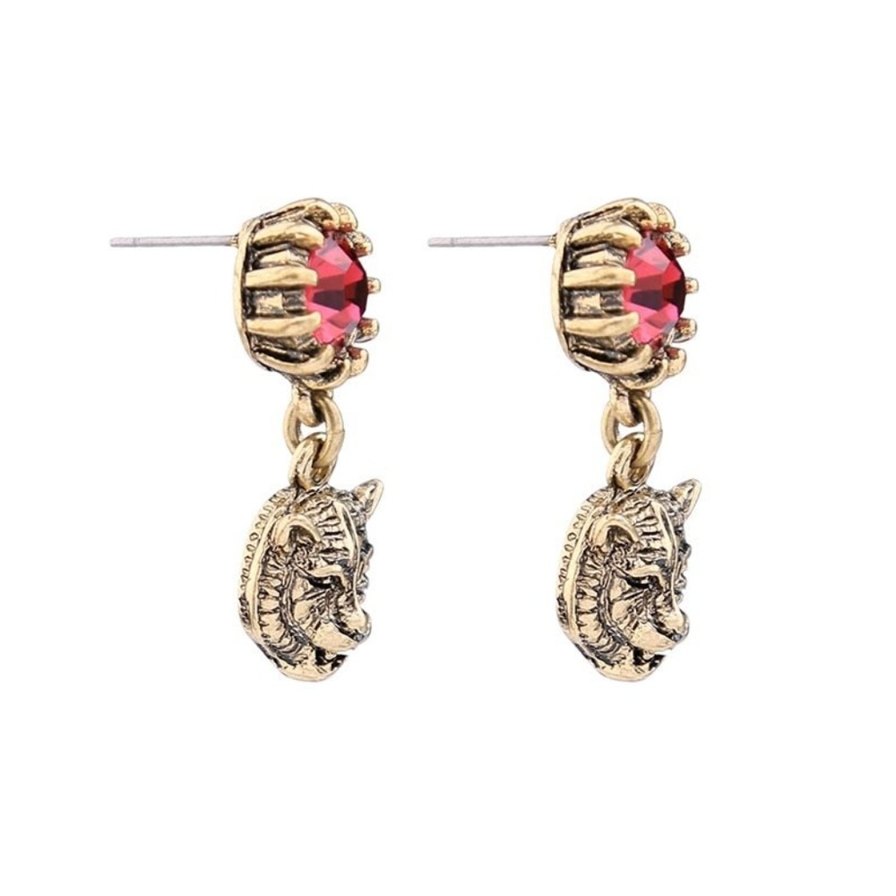 Tiger Retro Ruby Earrings - Picture 6 of 7
